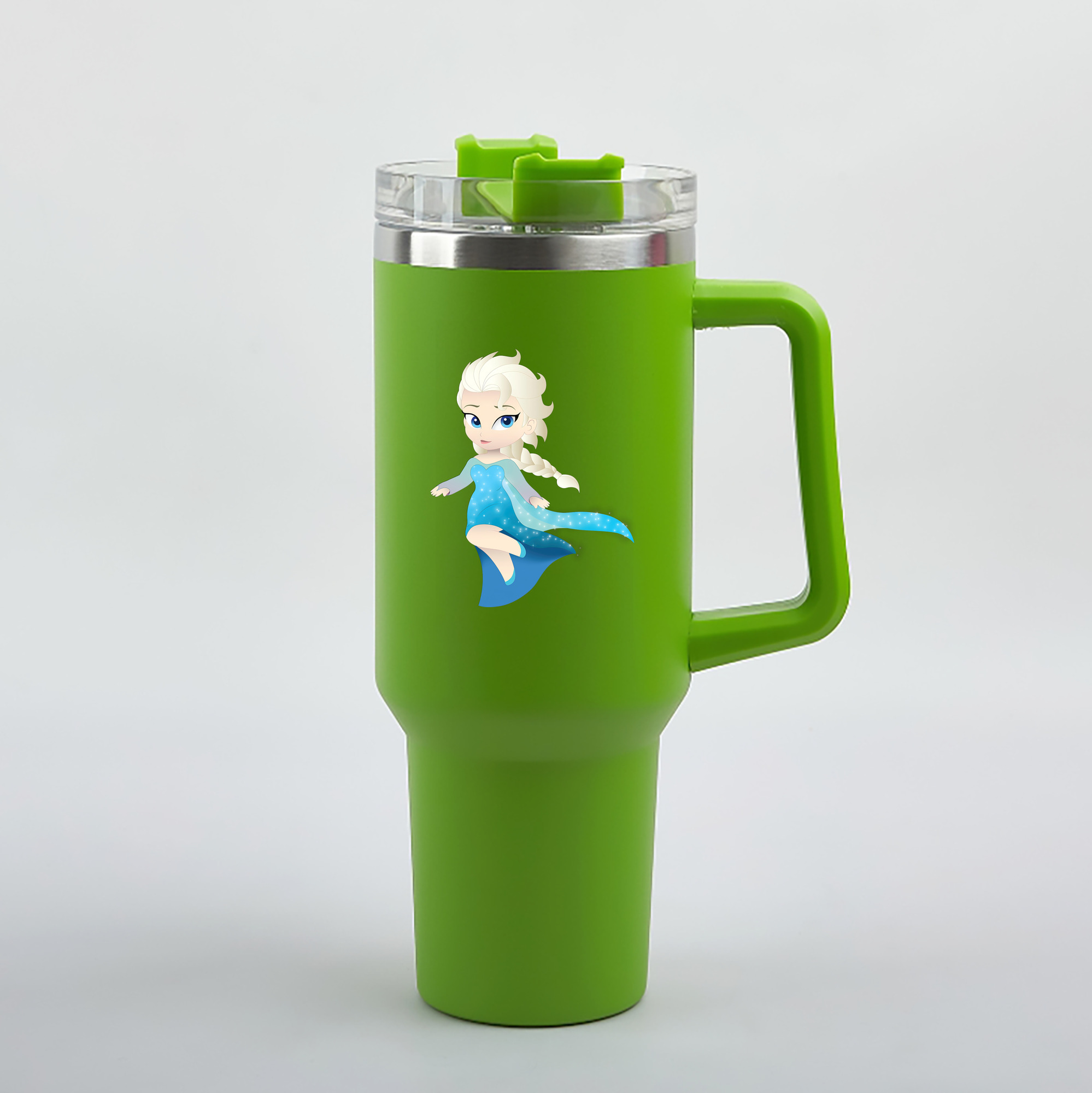 （画像用） アナと雪の女王 アンナ エルサ Frozen Anna Elsa 1200mL車用タンブラー（カラープリント）